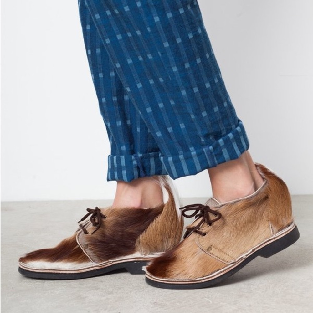 Brother Vellies Brown and Tan Fur Boots